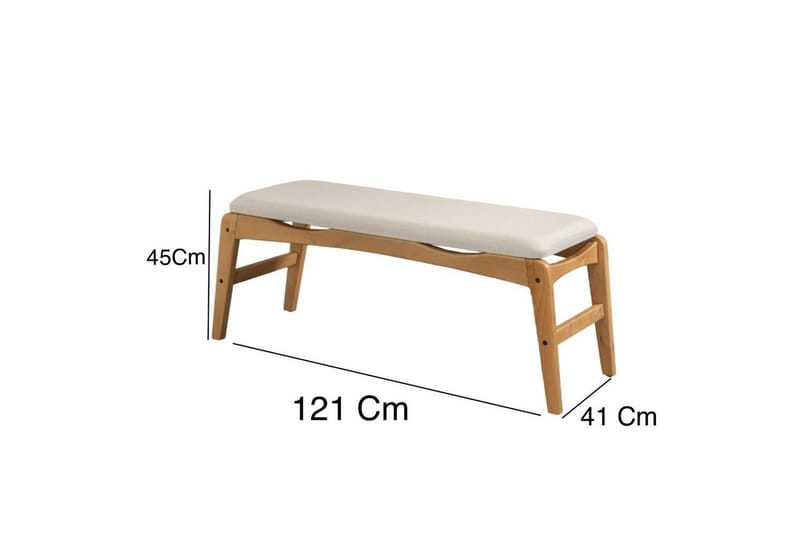 Touch Spisegruppe 160 cm Rektangulær - Natur - Møbler - Borde - Spisebordssæt