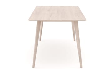 Tyrö rektangulært spisebord og køkkenbord 190x90 cm asketræ - Hvidlaseret - Møbler - Borde - Spisebord og køkkenbord