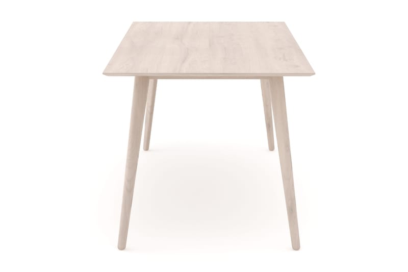Tyrö rektangulært spisebord og køkkenbord 190x90 cm asketræ - Hvidlaseret - Møbler - Borde - Spisebord og køkkenbord