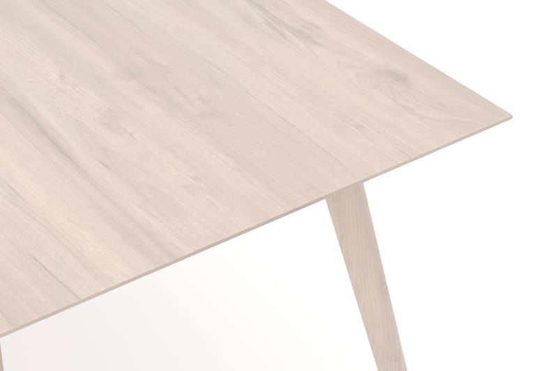 Tyrö rektangulært spisebord og køkkenbord 190x90 cm asketræ - Hvidlaseret - Møbler - Borde - Spisebord og køkkenbord
