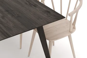 Tyrö Spisebordssæt med 6 Tyrö Armlænssstole - Smoked Oak/Whitewash - Møbler - Borde - Spisebordssæt