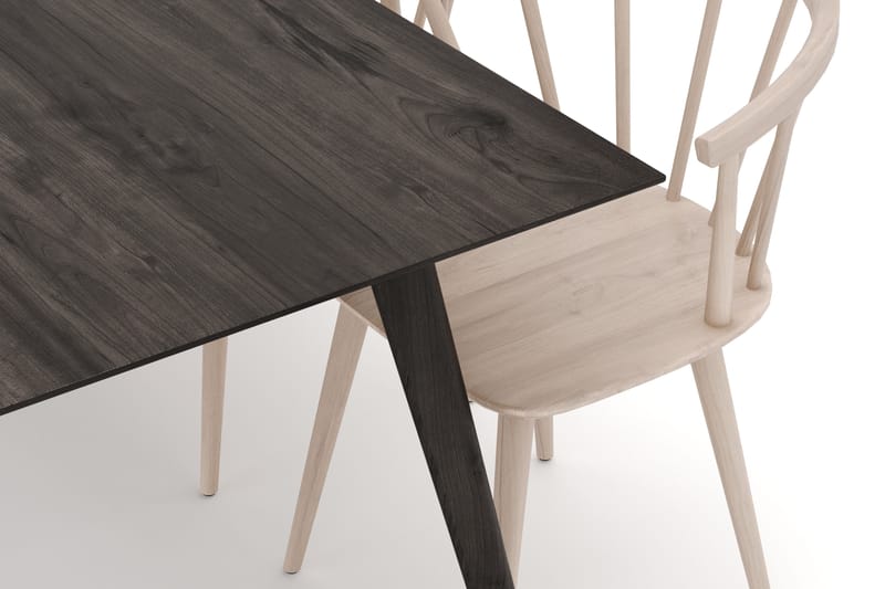 Tyrö Spisebordssæt med 6 Tyrö Armlænssstole - Smoked Oak/Whitewash - Møbler - Borde - Spisebordssæt