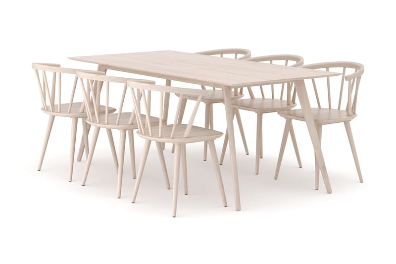 Tyrö Spisebordssæt med 6 Tyrö Armlænssstole, undefined