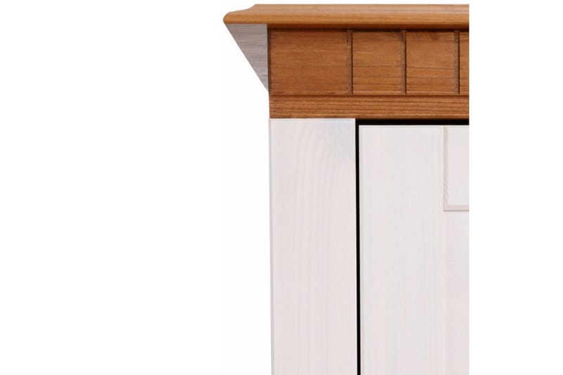 Udstillingsskab Lisa Hvid/Honning - Hvid/Honning - Opbevaring - Skab - Vitrineskabe