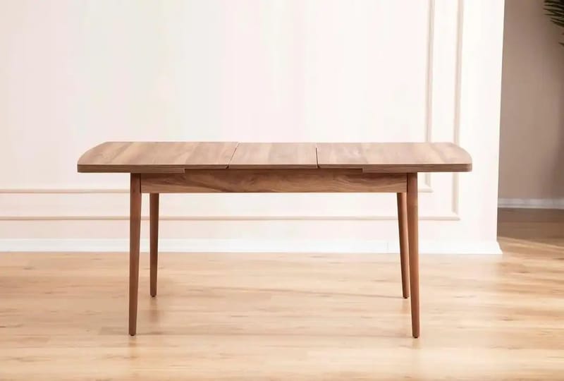 Udtrækkeligt spisebord- og stolssæt (5 dele) Homitis Lidyana (130 x 76 x 80 cm) Creme - Møbler - Borde - Spisebordssæt