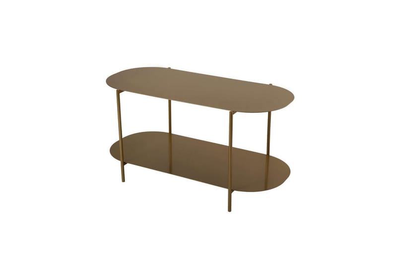 Ulvo Sofabord 100 cm - Guld - Møbler - Borde - Sofabord