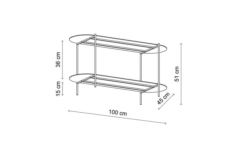Ulvo Sofabord 100 cm - Taupe - Møbler - Borde - Sofabord