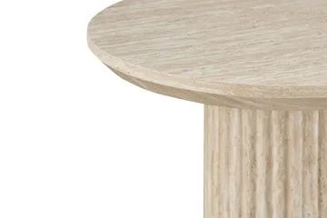 Uppveda Asymmetrisk Sofabord 130x70 cm med Travertinudseende - Beige - Møbler - Borde - Sofabord