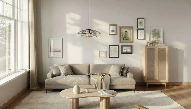 Uppveda asymmetrisk sofabord med travertinlook 130x70 cm - Beige - Møbler - Borde - Sofabord