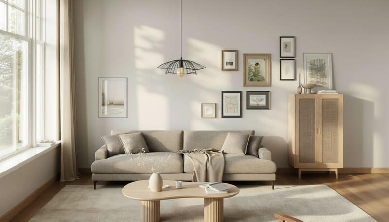 Uppveda Asymmetrisk Sofabord Travertin Udseende 130x70 cm - Beige - Møbler - Borde - Sofabord