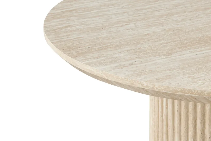 Uppveda Ovalt Spisebord 180x90 cm Travertinlook - Beige - Møbler - Borde - Spisebord og køkkenbord