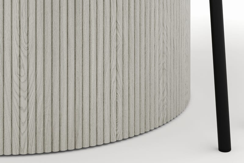 Uppveda Rundt Spisebord 120 cm med 4 Gemmiano Stole - Hvid - Møbler - Borde - Spisebordssæt