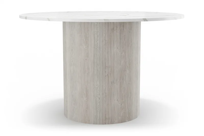 Uppveda Spisebord 120 cm Rundt - Hvid - Møbler - Borde - Spisebord og køkkenbord