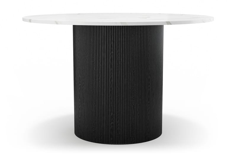 Uppveda Spisebord 120 cm Rundt - Sort/Hvid - Møbler - Borde - Spisebord og køkkenbord