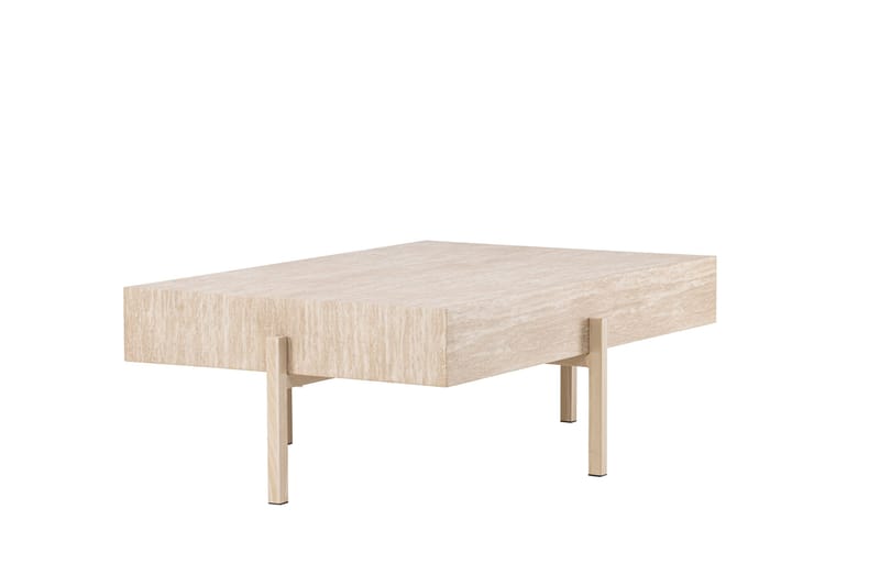 Vadholmen Sofabord 130x82 cm Rektangulært - Whitewash - Møbler - Borde - Sofabord