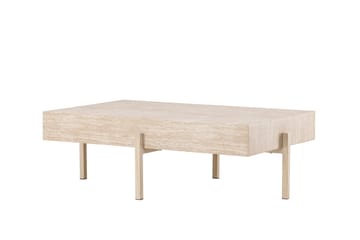 Vadholmen Sofabord 130x82 cm Rektangulært - Whitewash - Møbler - Borde - Sofabord