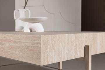 Vadholmen Sofabord 130x82 cm Rektangulært - Whitewash - Møbler - Borde - Sofabord