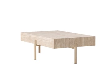 Vadholmen Sofabord 130x82 cm Rektangulært - Whitewash - Møbler - Borde - Sofabord