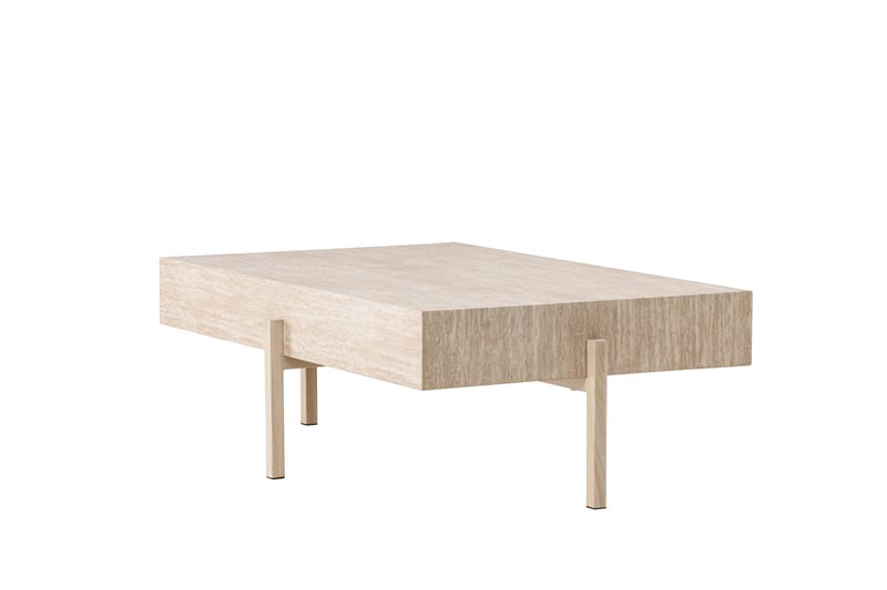 Vadholmen Sofabord 130x82 cm Rektangulært - Whitewash - Møbler - Borde - Sofabord