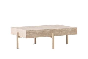 Vadholmen Sofabord 130x82 cm Rektangulært - Whitewash - Møbler - Borde - Sofabord