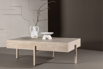 Vadholmen Sofabord 130x82 cm Rektangulært - Whitewash - Møbler - Borde - Sofabord