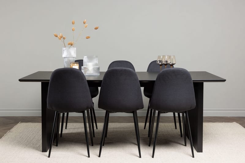 Vail Spisebord 200 cm med 6 Polar Spisebordsstole