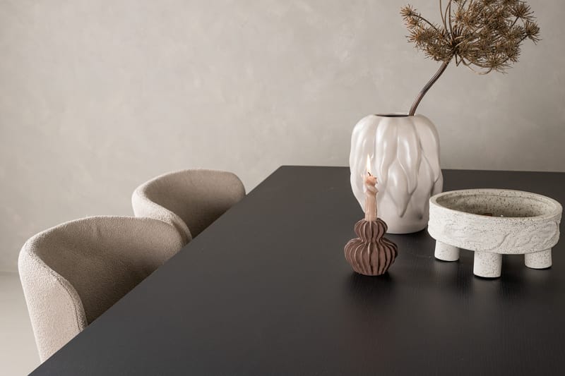 Vail Spisegruppe 200 cm Rektangulær med 6 Modesto stole - Beige - Møbler - Borde - Spisebordssæt