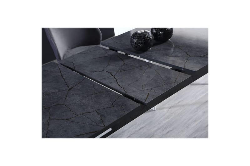 Valric Spisebord 132 cm Rektangulær - Antracit/Hvid - Møbler - Borde - Spisebord og køkkenbord