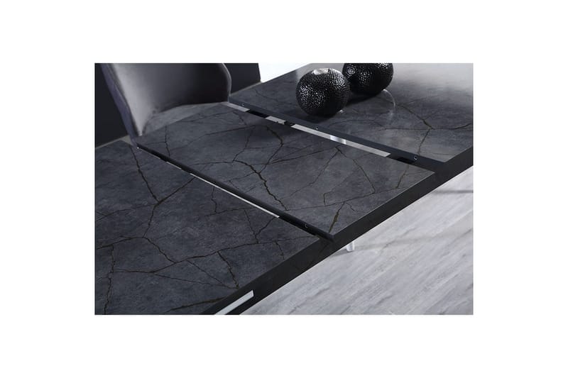 Valric Spisebord 132 cm Rektangulær - Antracit/Hvid - Møbler - Borde - Spisebord og køkkenbord