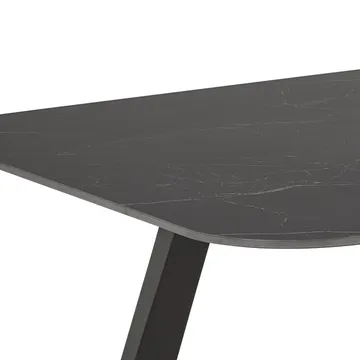 Valricus Spisebord 180 cm Rektangulær - Sort - Møbler - Borde - Spisebord og køkkenbord