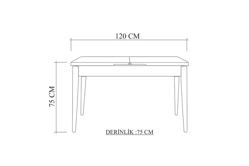 Valsot Spisebord 110 cm - Eg - Møbler - Borde - Spisebord og køkkenbord