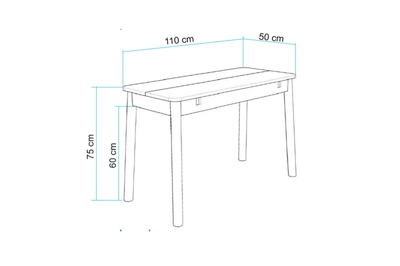 Valsot Spisebord 110 cm - Eg - Møbler - Borde - Spisebord og køkkenbord