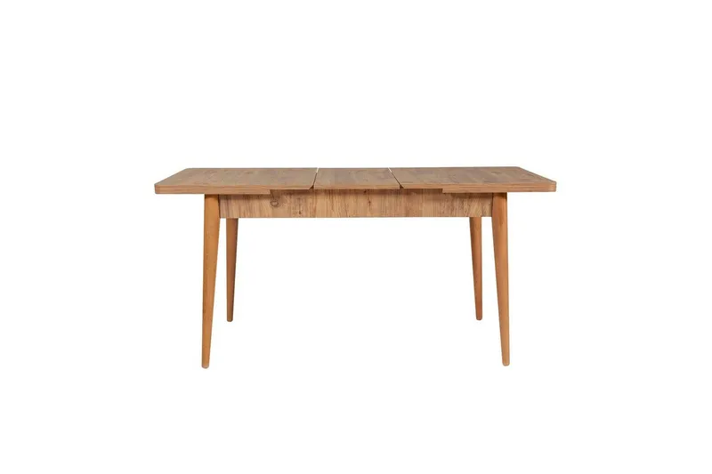 Valsot Spisegruppe 129 cm Rektangulær - Natur/Grå - Møbler - Borde - Spisebordssæt