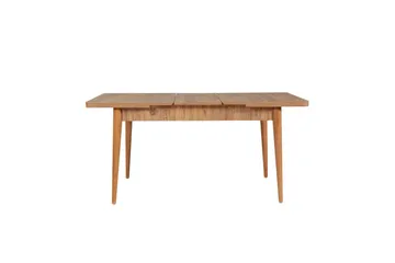 Valsot Spisegruppe 129 cm Rektangulær - Natur/Grå - Møbler - Borde - Spisebordssæt