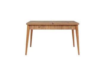 Valsot Spisegruppe 129 cm Rektangulær - Natur/Grå - Møbler - Borde - Spisebordssæt