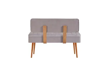 Valsot Spisegruppe 129 cm Rektangulær - Natur/Grå - Møbler - Borde - Spisebordssæt