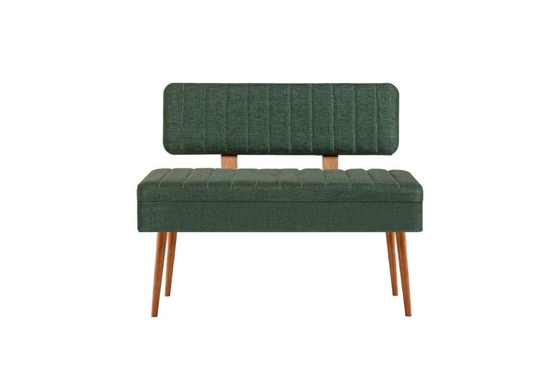 Valsot Spisegruppe 129 cm Rektangulær - Natur/Grøn - Møbler - Borde - Spisebordssæt