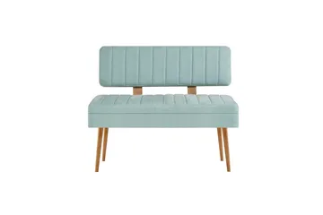 Valsot Spisegruppe 129 cm Rektangulær - Natur/Grøn - Møbler - Borde - Spisebordssæt
