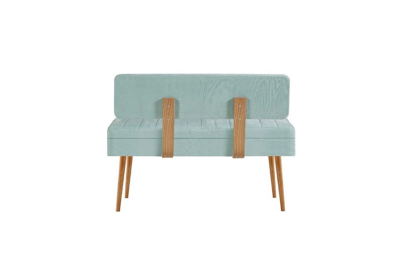 Valsot Spisegruppe 129 cm Rektangulær - Natur/Grøn - Møbler - Borde - Spisebordssæt