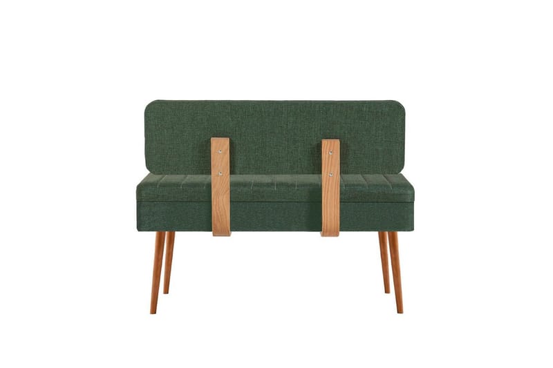 Valsot Spisegruppe 129 cm Rektangulær - Natur/Grøn - Møbler - Borde - Spisebordssæt