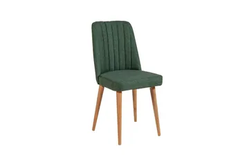 Valsot Spisegruppe 129 cm Rektangulær - Natur/Grøn - Møbler - Borde - Spisebordssæt