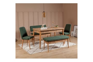 Valsot Spisegruppe 130 cm Rektangulær - Natur - Møbler - Borde - Spisebordssæt
