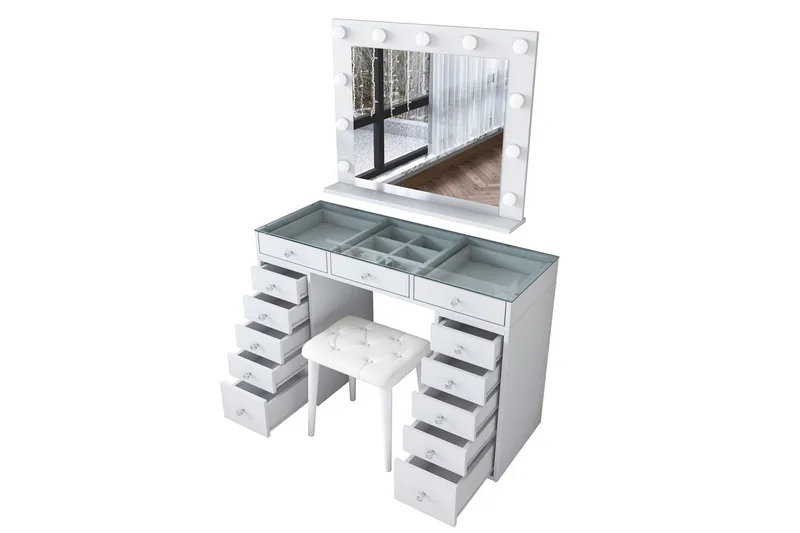 Varlin Toiletbord 120 cm - Hvid - Møbler - Borde - Sminkebord & konsolbord