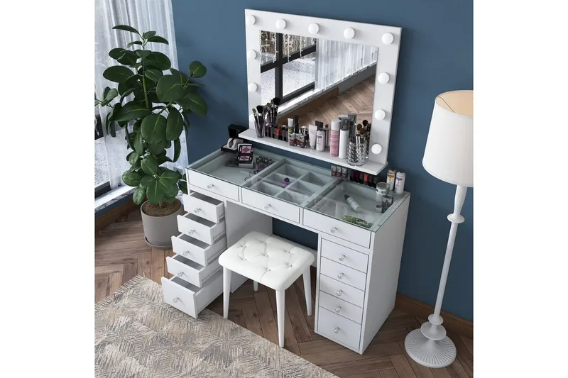 Varlin Toiletbord 120 cm - Hvid - Møbler - Borde - Sminkebord & konsolbord