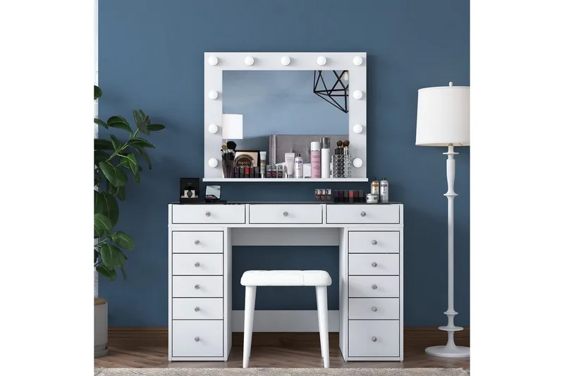 Varlin Toiletbord 120 cm - Hvid - Møbler - Borde - Sminkebord & konsolbord