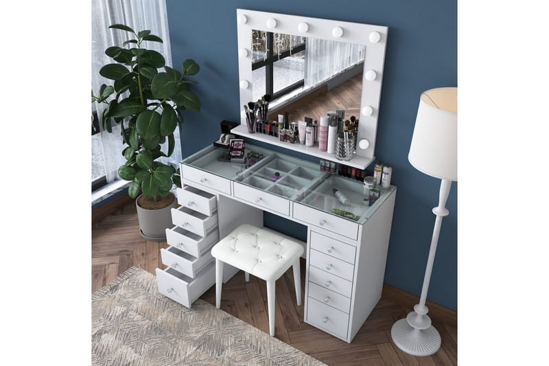 Varlin Toiletbord 120 cm - Hvid - Møbler - Borde - Sminkebord & konsolbord