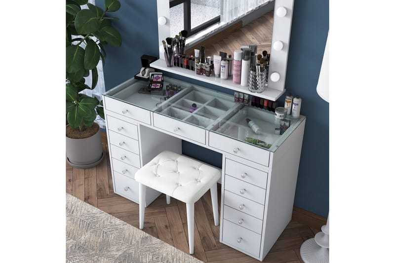 Varlin Toiletbord 120 cm - Hvid - Møbler - Borde - Sminkebord & konsolbord