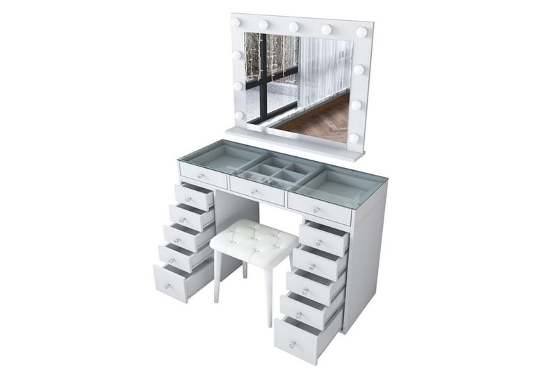 Varlin Toiletbord 120 cm - Hvid - Møbler - Borde - Sminkebord & konsolbord