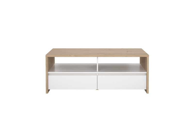 Varun Sofabord 120 cm - Hvid/Natur - Møbler - Borde - Sofabord