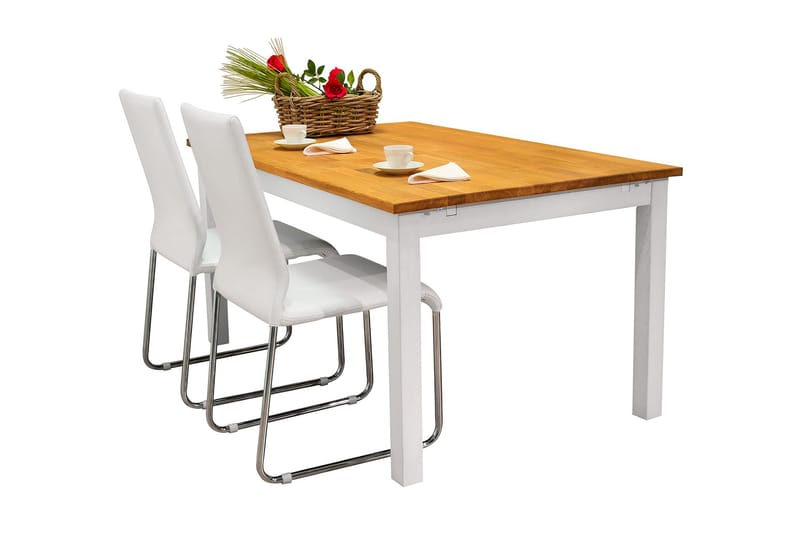 Vaticana Spisebord 140 cm - Træ/Hvid - Spisebord og køkkenbord